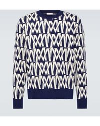 Moncler - Monogram Cotton-blend Sweater - Lyst