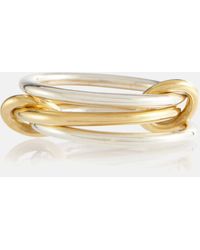 Spinelli Kilcollin - Solarium 18kt Yellow Gold And Sterling Silver Linked Rings - Lyst
