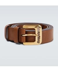 Miu Miu - Guertel Aus Leder - Lyst