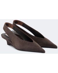 TOTEME - Suede Wedges - Lyst