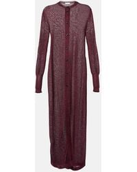 Ferragamo - Cardigan De Lame - Lyst