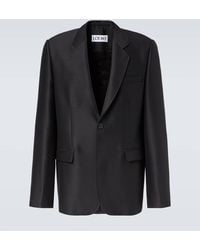 Loewe - Wool And Silk Blazer - Lyst