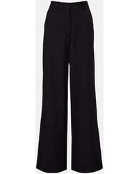 Calvin Klein - Simone Wool Wide-Leg Pants - Lyst
