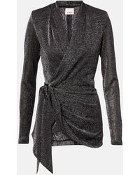 Isabel Marant - Cinay Lame Wrap Top - Lyst