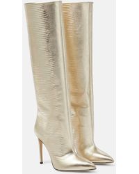Paris Texas - Metallic Leather Knee-high Boots - Lyst