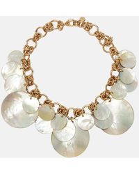 Rabanne - Mother-Of-Pearl Chain Necklace - Lyst