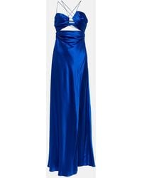 The Sei - Asymmetrical Cutout Silk Gown - Lyst