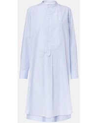 Bottega Veneta - Striped Cotton Shirt Dress - Lyst