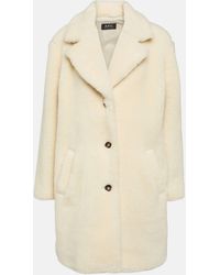 A.P.C. - Nicolette Cotton And Wool Coat - Lyst