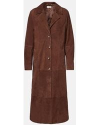 RIXO London - Mantel Astraea Aus Veloursleder - Lyst