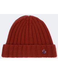 God's True Cashmere - Ribbed-Knit Cashmere Beanie With Amethyst - Lyst