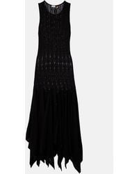 Loewe - Paula's Ibiza Pointelle Cotton Jersey Maxi Dress - Lyst