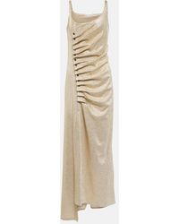 Rabanne - Metallic Wrap Dress - Lyst
