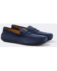 Tod's - Gommino Suede Driving Shoes - Lyst