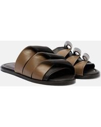 JW Anderson - Coil Leather Slides - Lyst