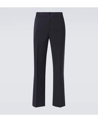 Moncler - Gerade Hose Sportivo Aus Einem Wollgemisch - Lyst