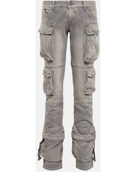 The Attico - Essie Denim Cargo Pants - Lyst