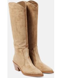 Gianvito Rossi - 45 Suede Knee-High Boots - Lyst