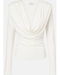 Wardrobe NYC - Draped Jersey Top - Lyst