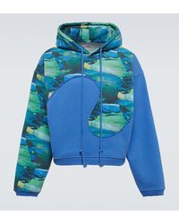 ERL - Printed Cotton-Blend Hoodie - Lyst