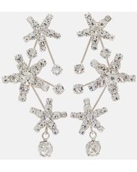 Jennifer Behr - Azar Crystal-Embellished Drop Earrings - Lyst