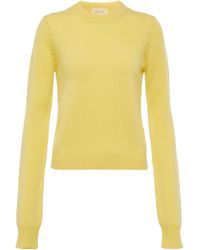 Sportmax Pullover Agitare aus Wolle und Kaschmir - Gelb