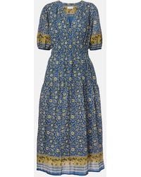 Velvet - Natalia Floral Cotton Maxi Dress - Lyst