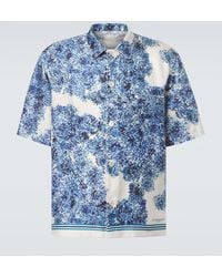 Givenchy - Camisa Bowling Couture Seam De Sarga De Seda - Lyst