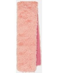 Miu Miu - Mohair, Cotton And Virgin Wool Scarf - Lyst