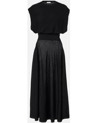 Alaïa - Wool-Blend Midi Dress - Lyst