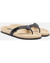 TOTEME - Leather Thong Sandals - Lyst