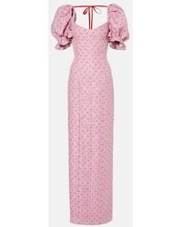 Markarian - Raffaella Balloon-Sleeve Maxi Dress - Lyst