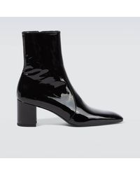Saint Laurent - Xiv Patent Leather Ankle Boots - Lyst