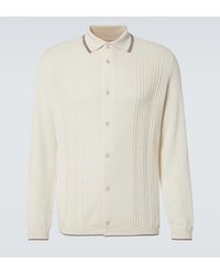 Brunello Cucinelli - Cotton Polo Sweater - Lyst