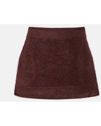 Dorothee Schumacher - Fluffy Statement Wool-Blend Miniskirt - Lyst