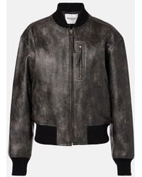 Isabel Marant - Bomberjacke Crisley Aus Lederimitat - Lyst