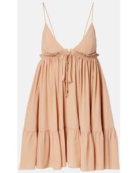 Chloé - Silk Crepe Minidress - Lyst
