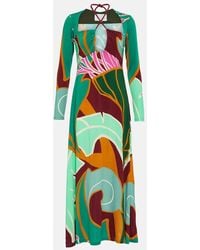Johanna Ortiz - Abito Lungo Con Stampa - Lyst