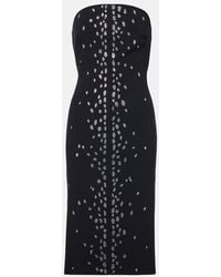 David Koma - Rhinestone-Embellished Midi Dress - Lyst