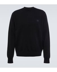 Acne Studios - Face Wool Sweater - Lyst