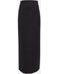 Wardrobe NYC Virgin Wool Column Maxi Skirt in Black | Lyst
