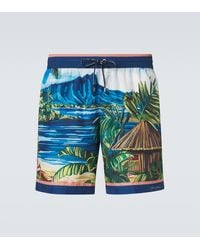 Dolce & Gabbana - Printed Swim Trunks - Lyst