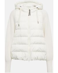 Brunello Cucinelli - Wool And Cashmere-Blend Knit Jacket - Lyst