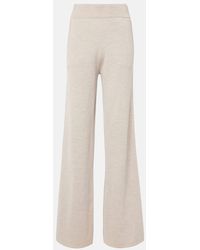 Max Mara - Wilma Knitted Wool Wide-Leg Pants - Lyst