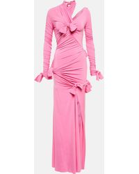 Balenciaga - Knot Ruched Gown - Lyst