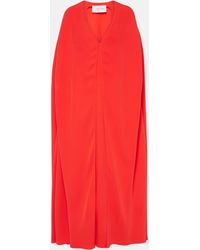 Valentino - Caped Silk Gown - Lyst