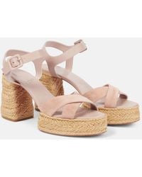 Christian Louboutin - Calakala 85Mm Suede Sandals - Lyst