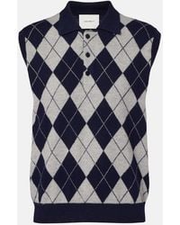 Lisa Yang - Riana Argyle Cashmere Sweater Vest - Lyst