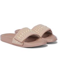 jimmy choo pearl sliders