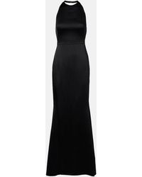Givenchy - Satin-Crepe Halterneck Gown - Lyst